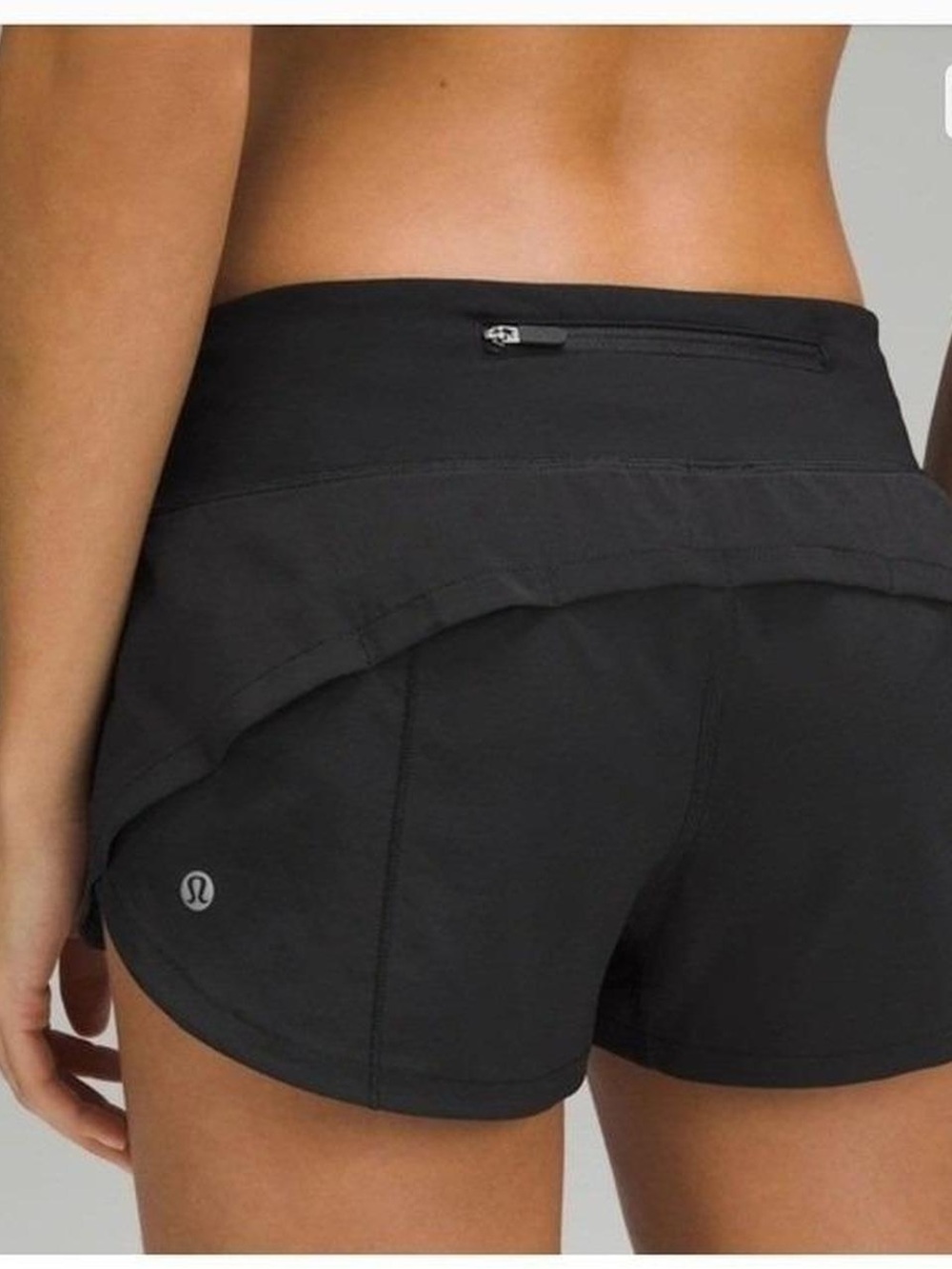 Black Lululemon Speed Up Shorts